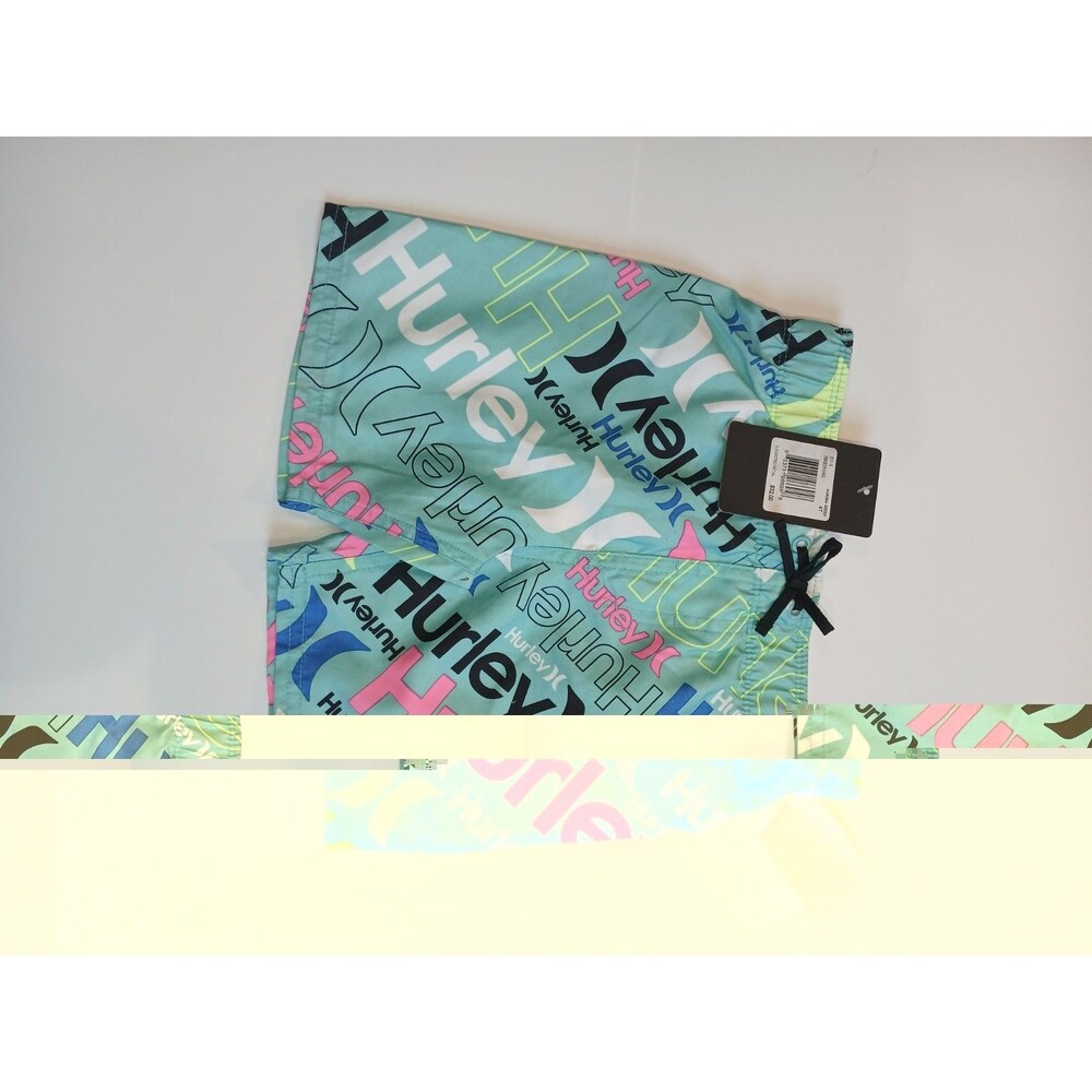 Hurley Boys Swim Trunks 4T Multicolor Logo Board Shorts New With Tags - Picture 2 of 6